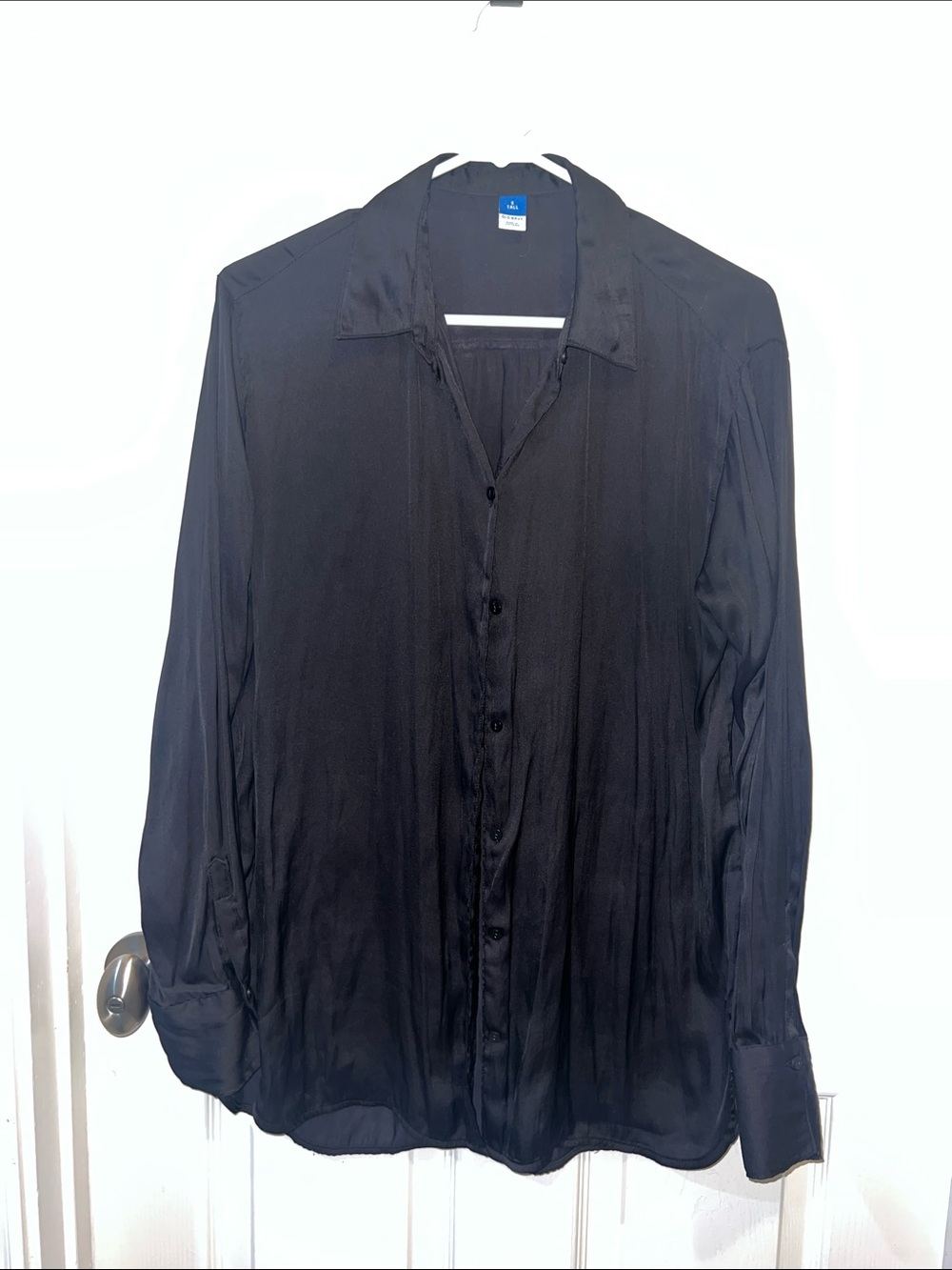 Old Navy Black Tall Button-Up Shirt